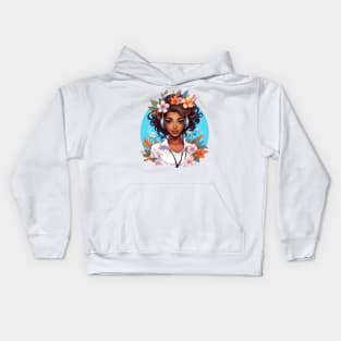 Black Nurse #5 Kids Hoodie